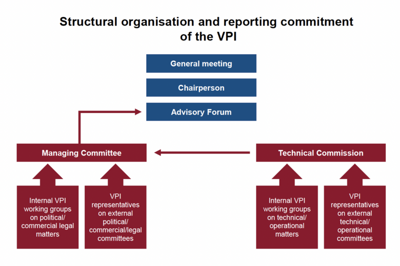 Structual organisation and reporting commitment of the vpi